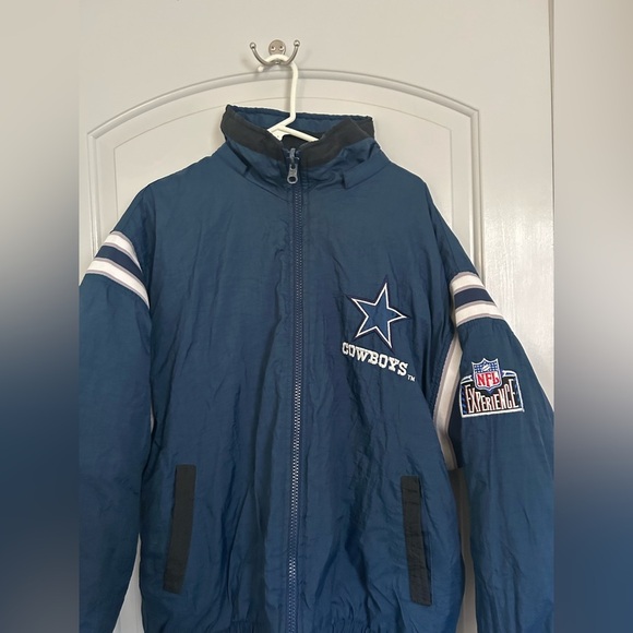 Dallas Cowboys NFL Vintage 90s Pro Player Reversible Jacket L - Picture 3 of 15